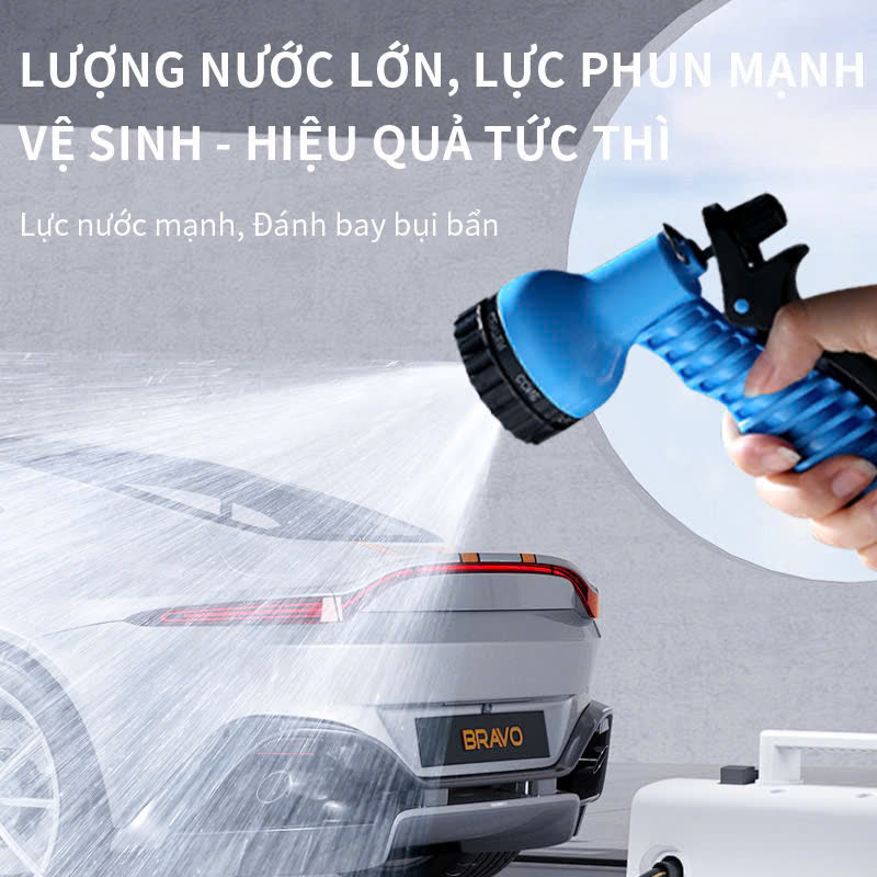 Lực phun mạnh rửa ô tô